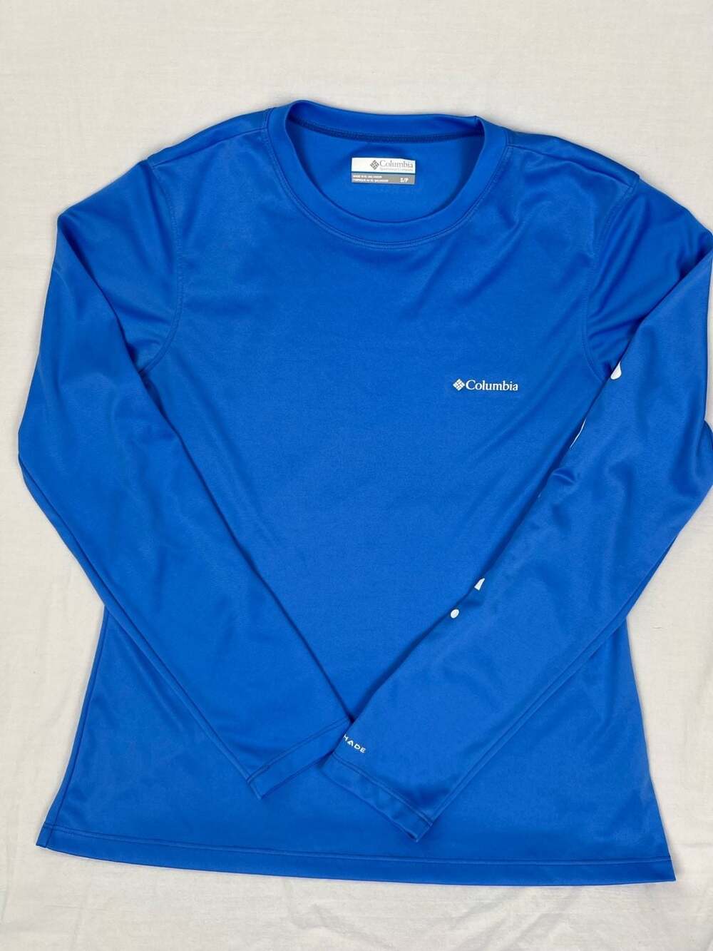 Columbia Terminal Tackle Long Sleeve Shirt Size S Blue